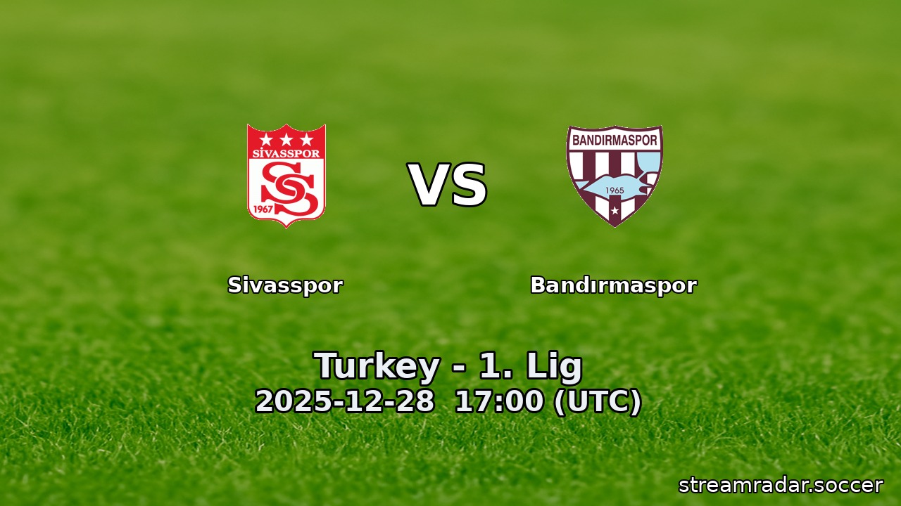 Sivasspor vs Bandırmaspor
