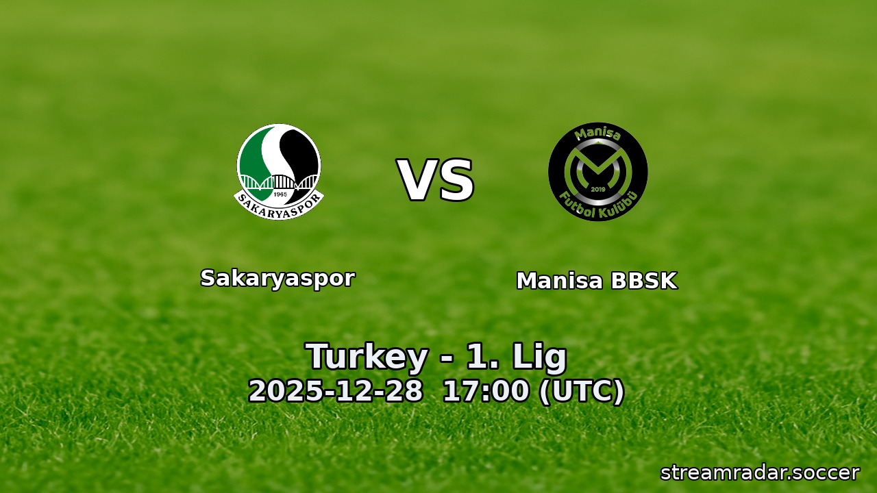 Sakaryaspor vs Manisa BBSK