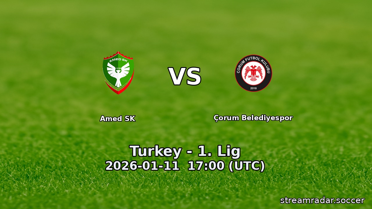 Amed SK vs Çorum Belediyespor