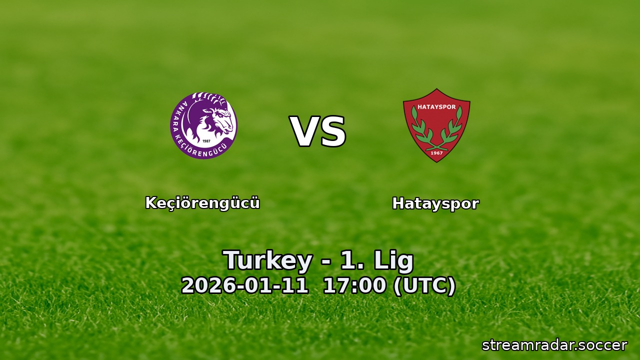 Keçiörengücü vs Hatayspor