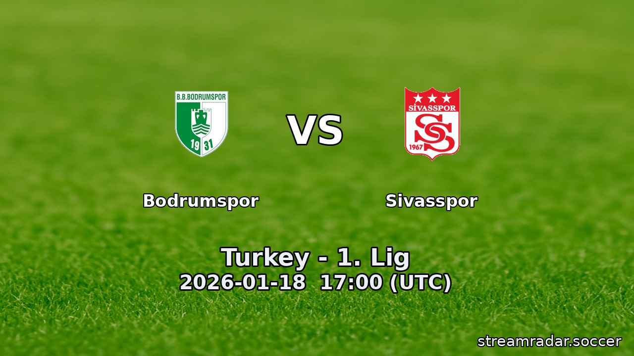 Bodrumspor vs Sivasspor