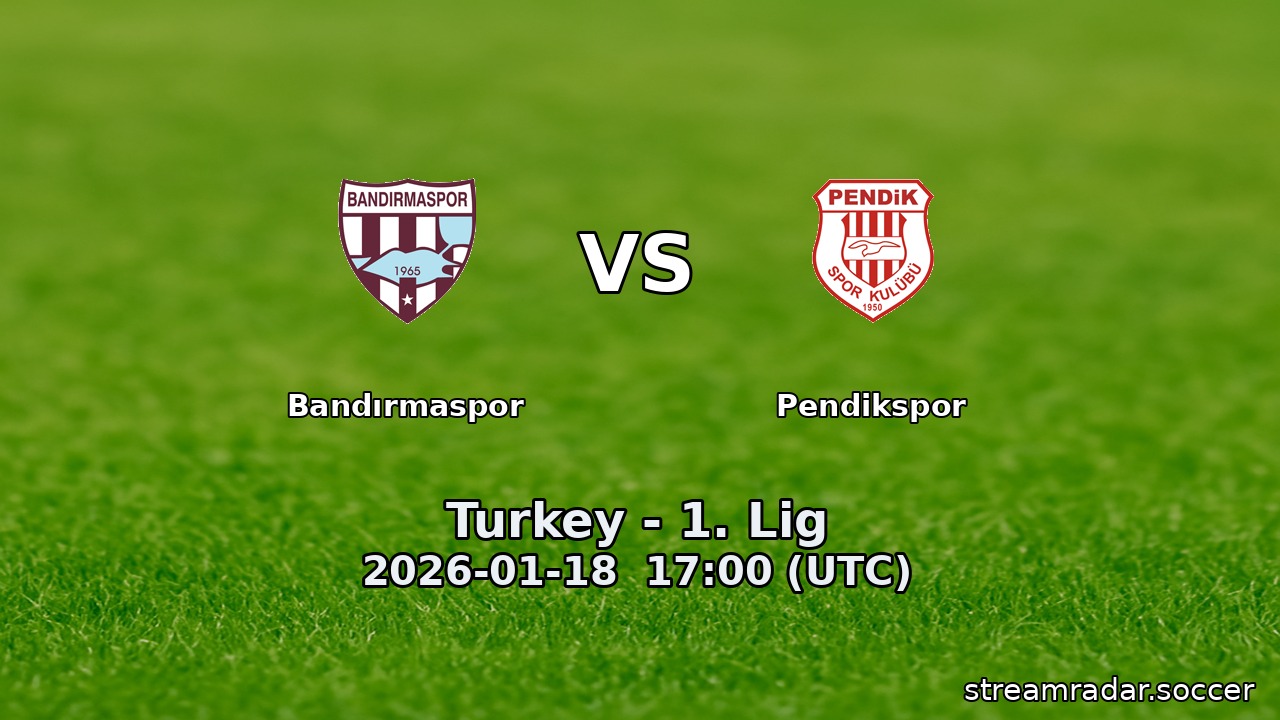 Bandırmaspor vs Pendikspor