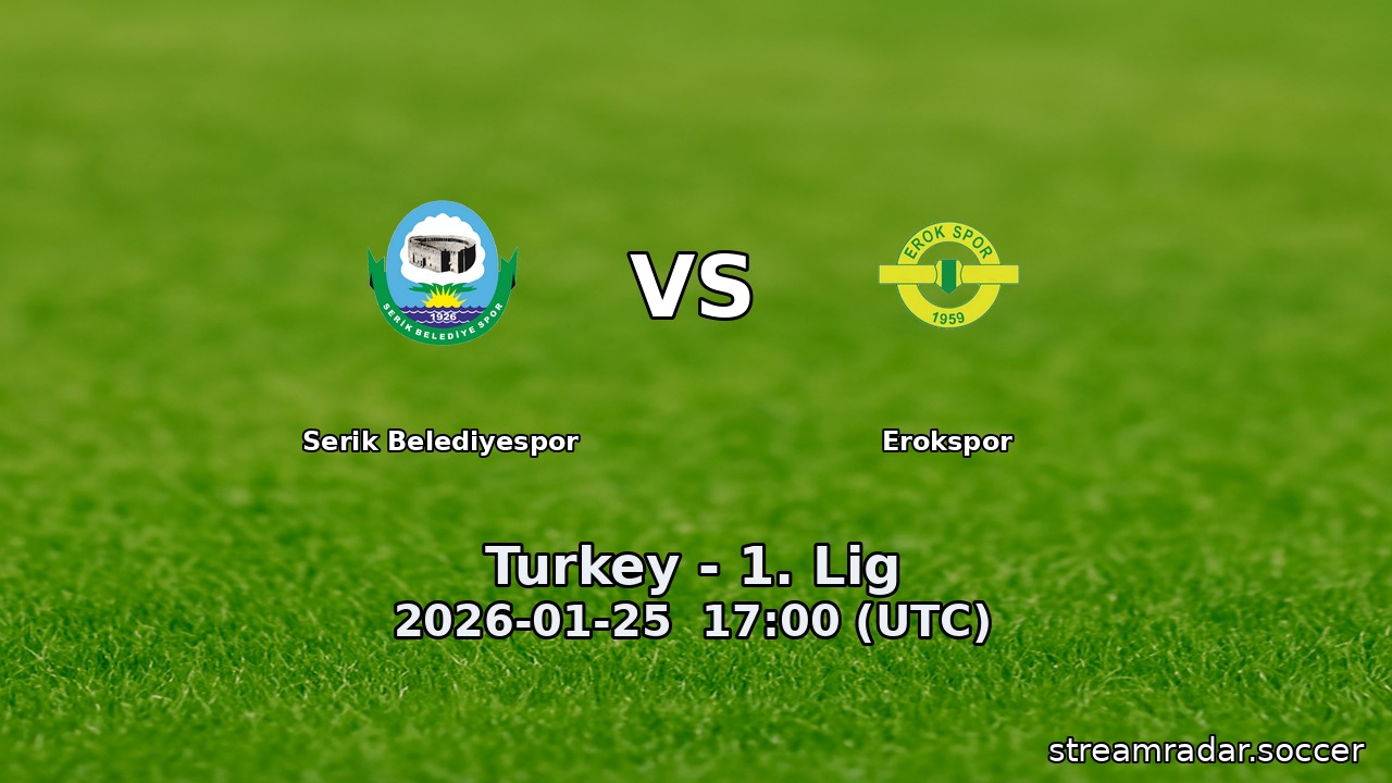 Serik Belediyespor vs Erokspor