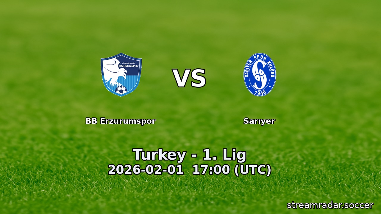 BB Erzurumspor vs Sarıyer