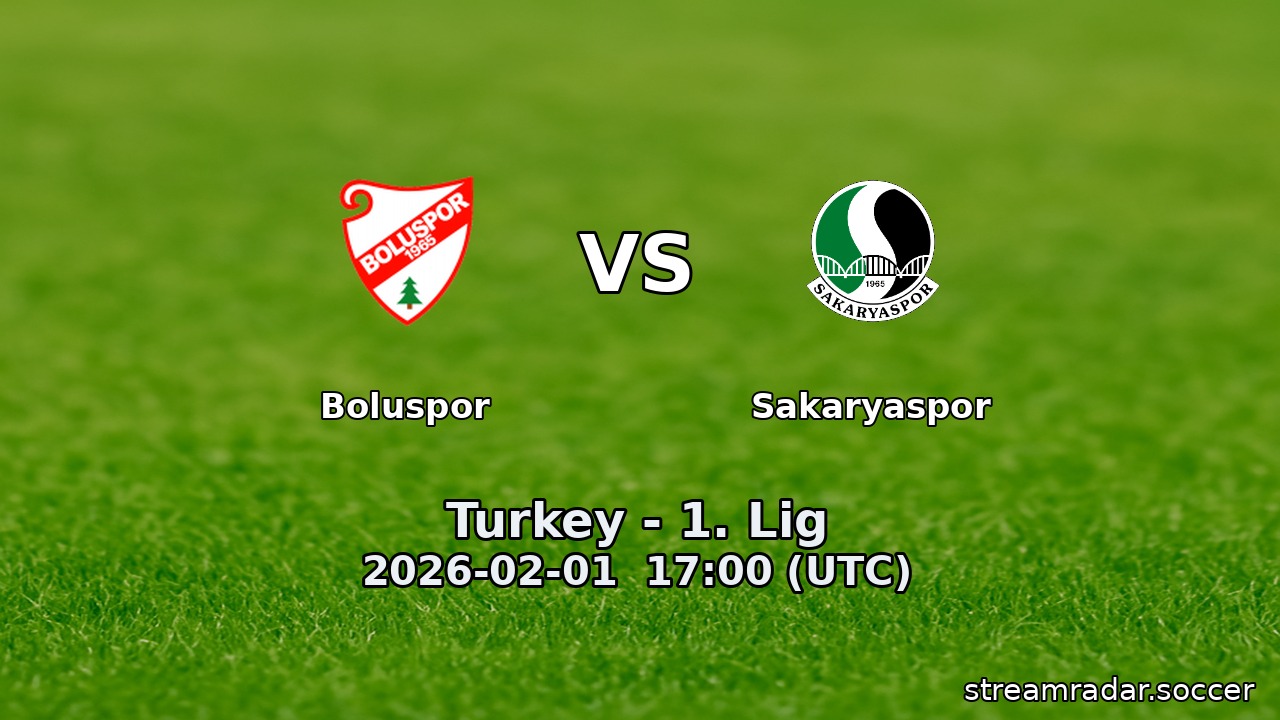 Boluspor vs Sakaryaspor