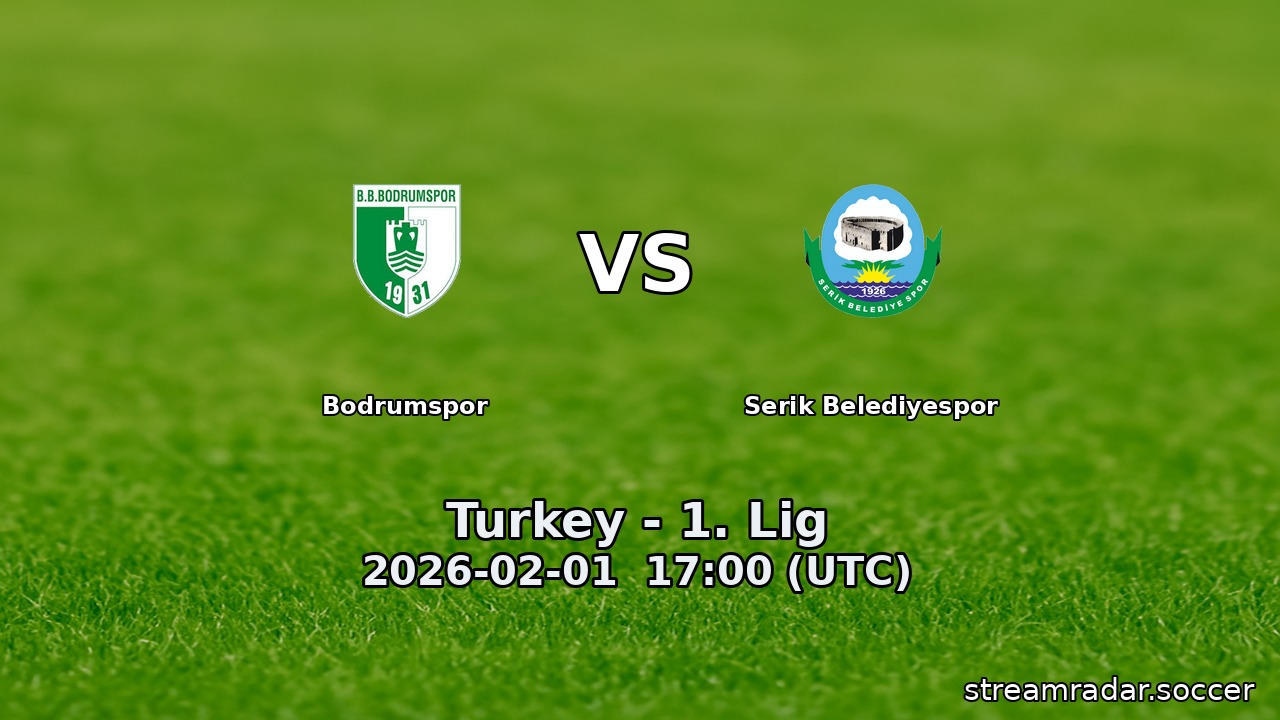 Bodrumspor vs Serik Belediyespor