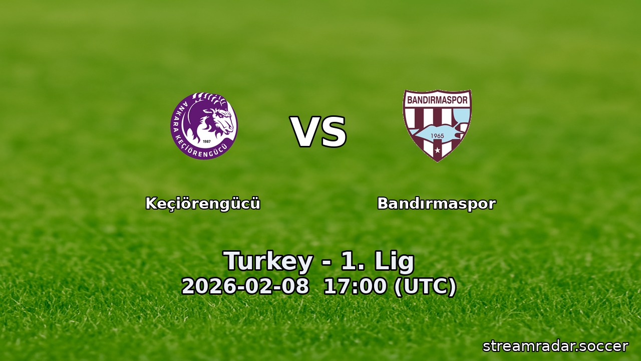 Keçiörengücü vs Bandırmaspor