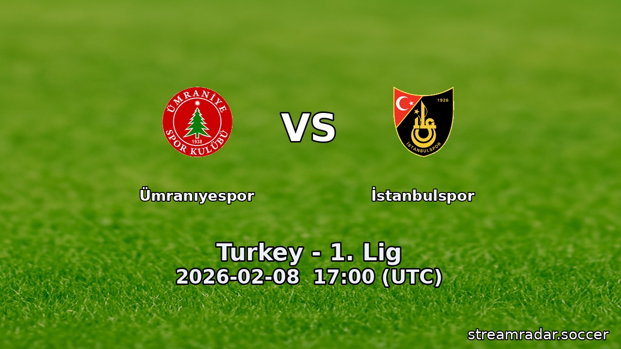 Ümranıyespor vs İstanbulspor