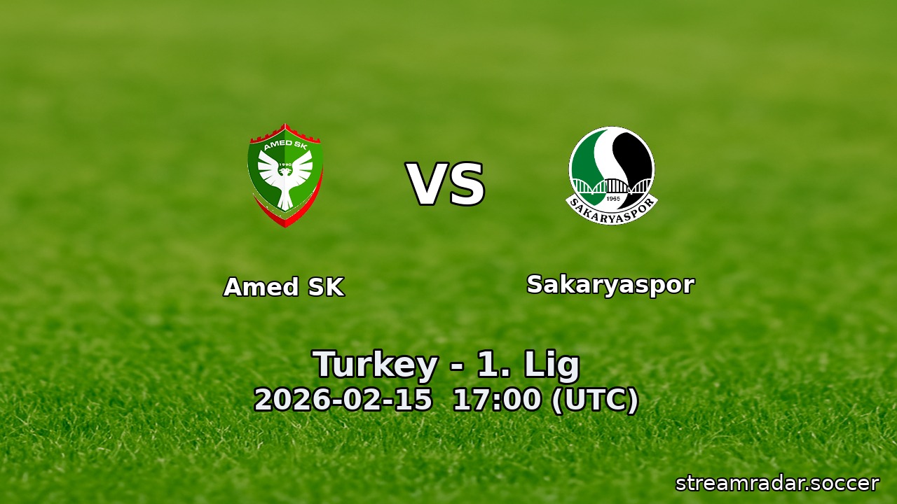 Amed SK vs Sakaryaspor