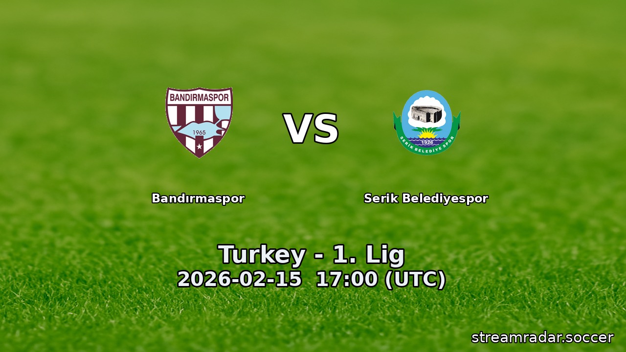 Bandırmaspor vs Serik Belediyespor