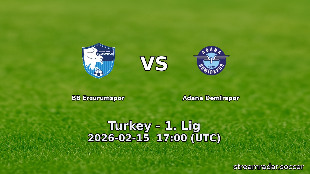 BB Erzurumspor vs Adana Demirspor