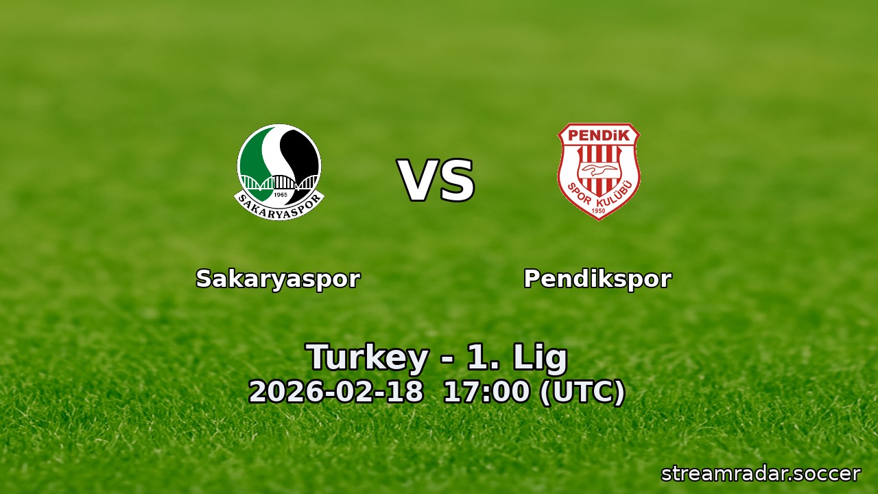 Sakaryaspor vs Pendikspor