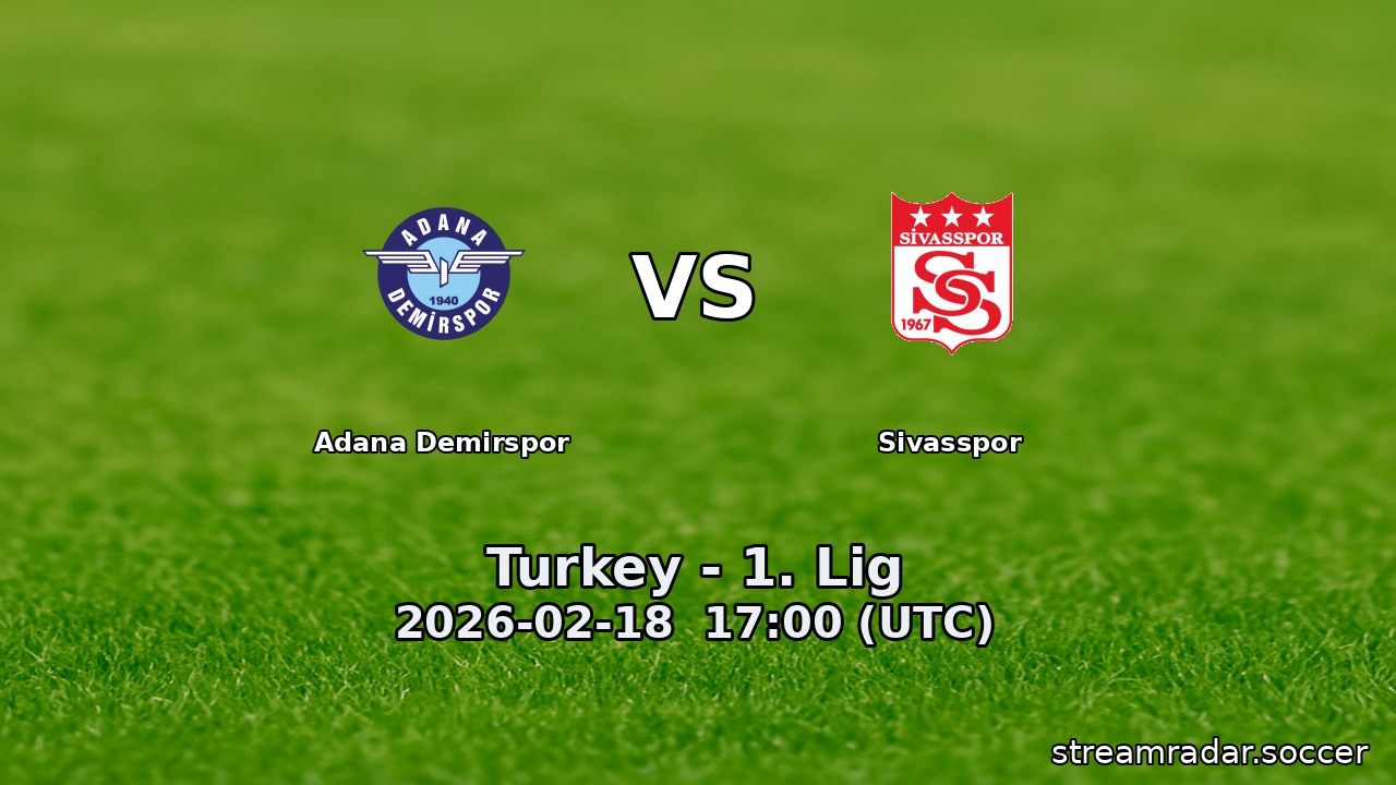Adana Demirspor vs Sivasspor