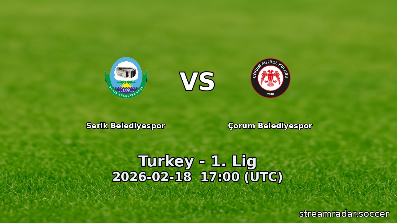 Serik Belediyespor vs Çorum Belediyespor