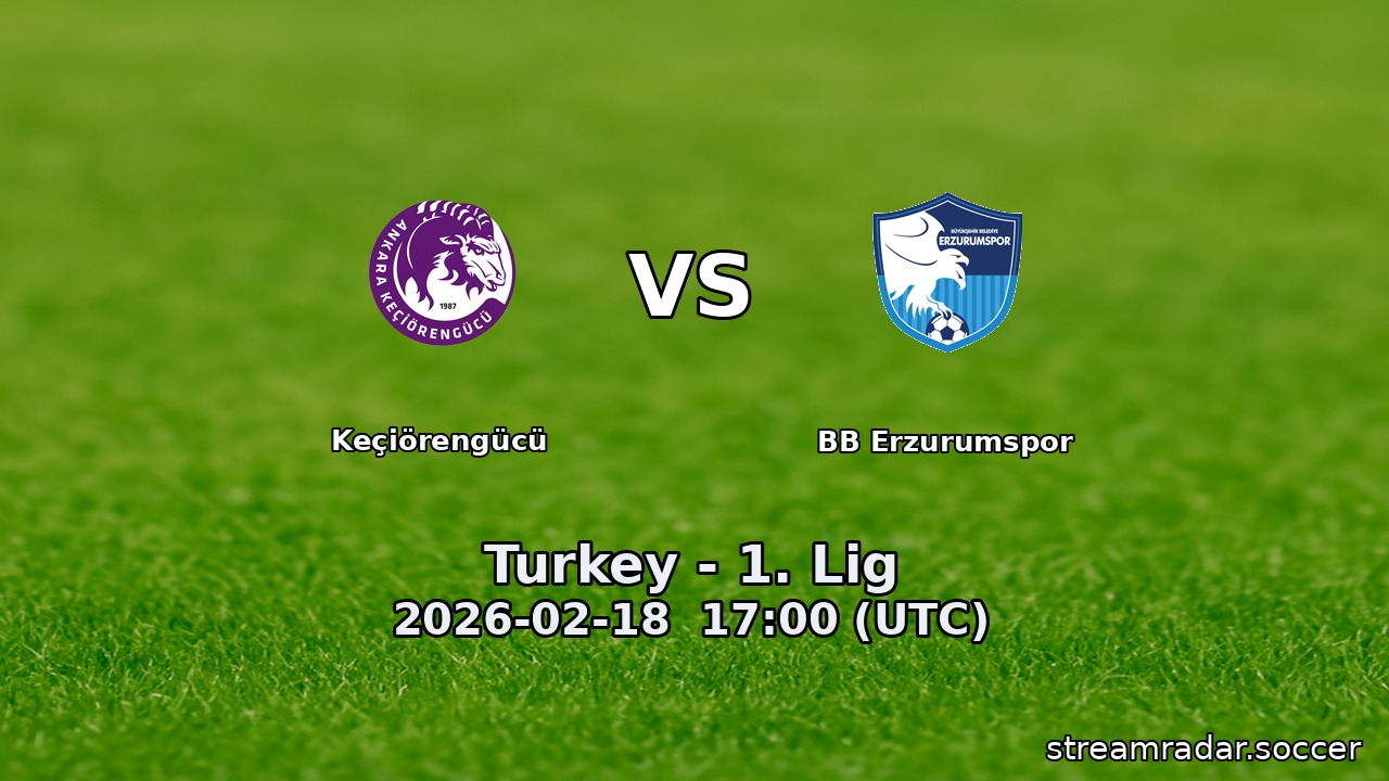 Keçiörengücü vs BB Erzurumspor