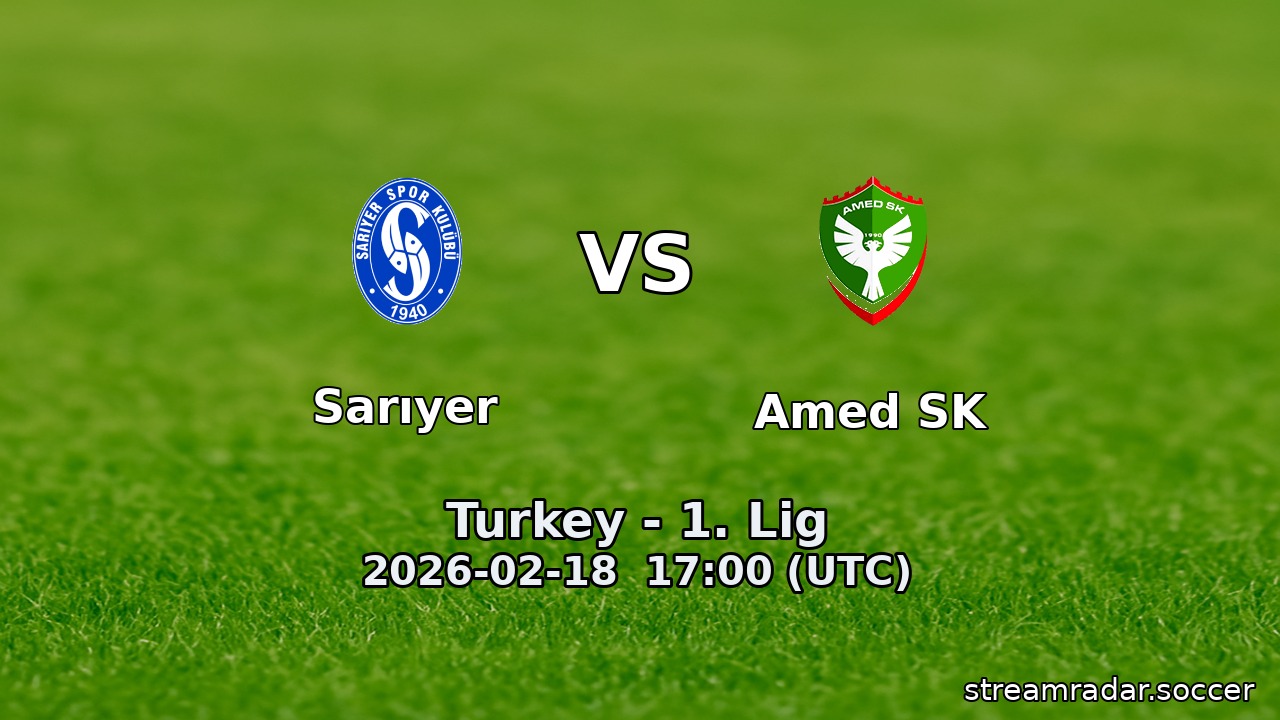 Sarıyer vs Amed SK