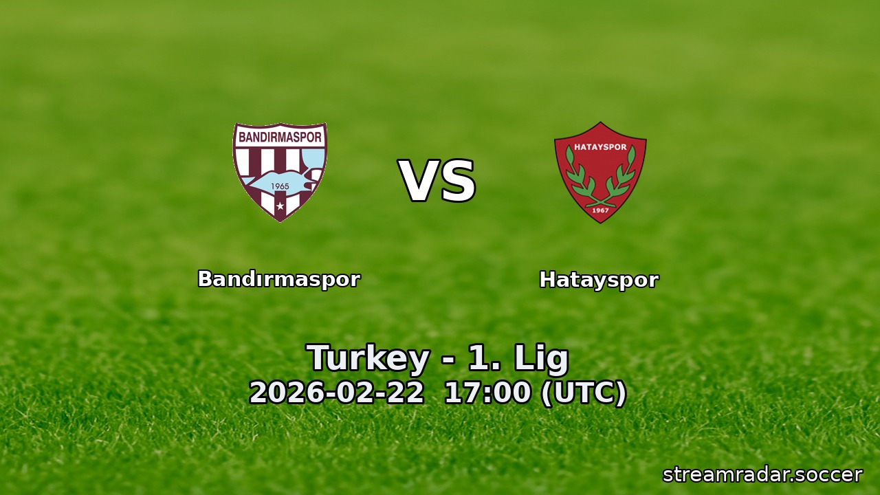 Bandırmaspor vs Hatayspor