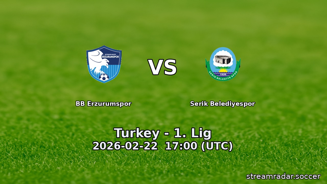 BB Erzurumspor vs Serik Belediyespor