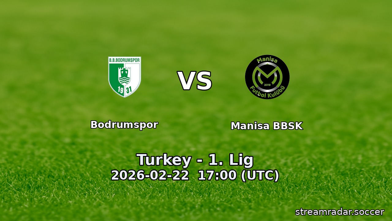 Bodrumspor vs Manisa BBSK