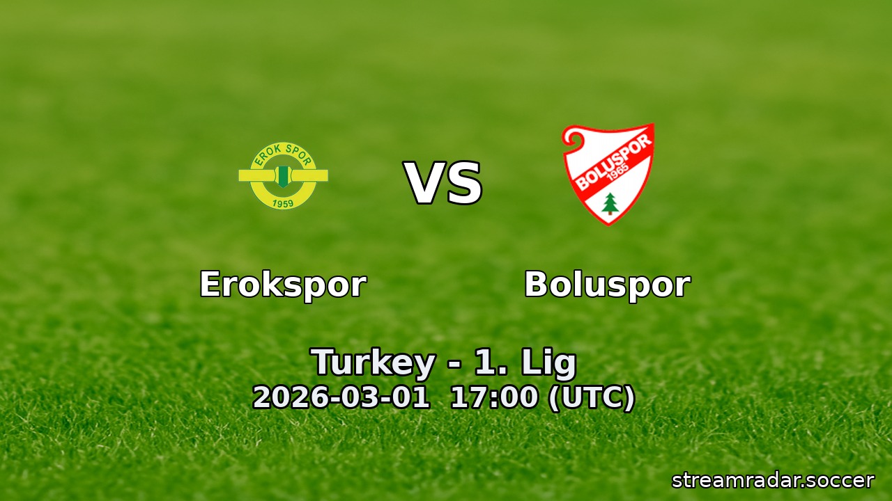 Erokspor vs Boluspor