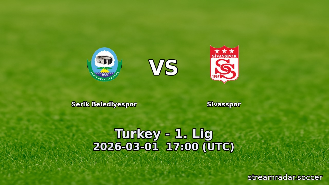 Serik Belediyespor vs Sivasspor