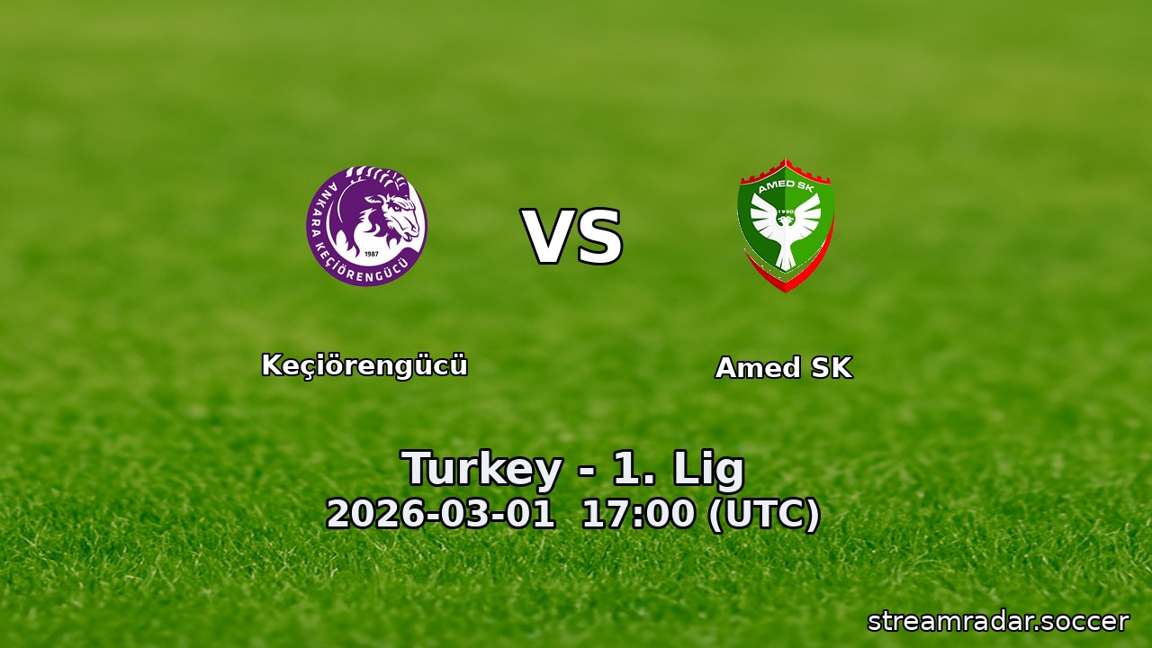 Keçiörengücü vs Amed SK