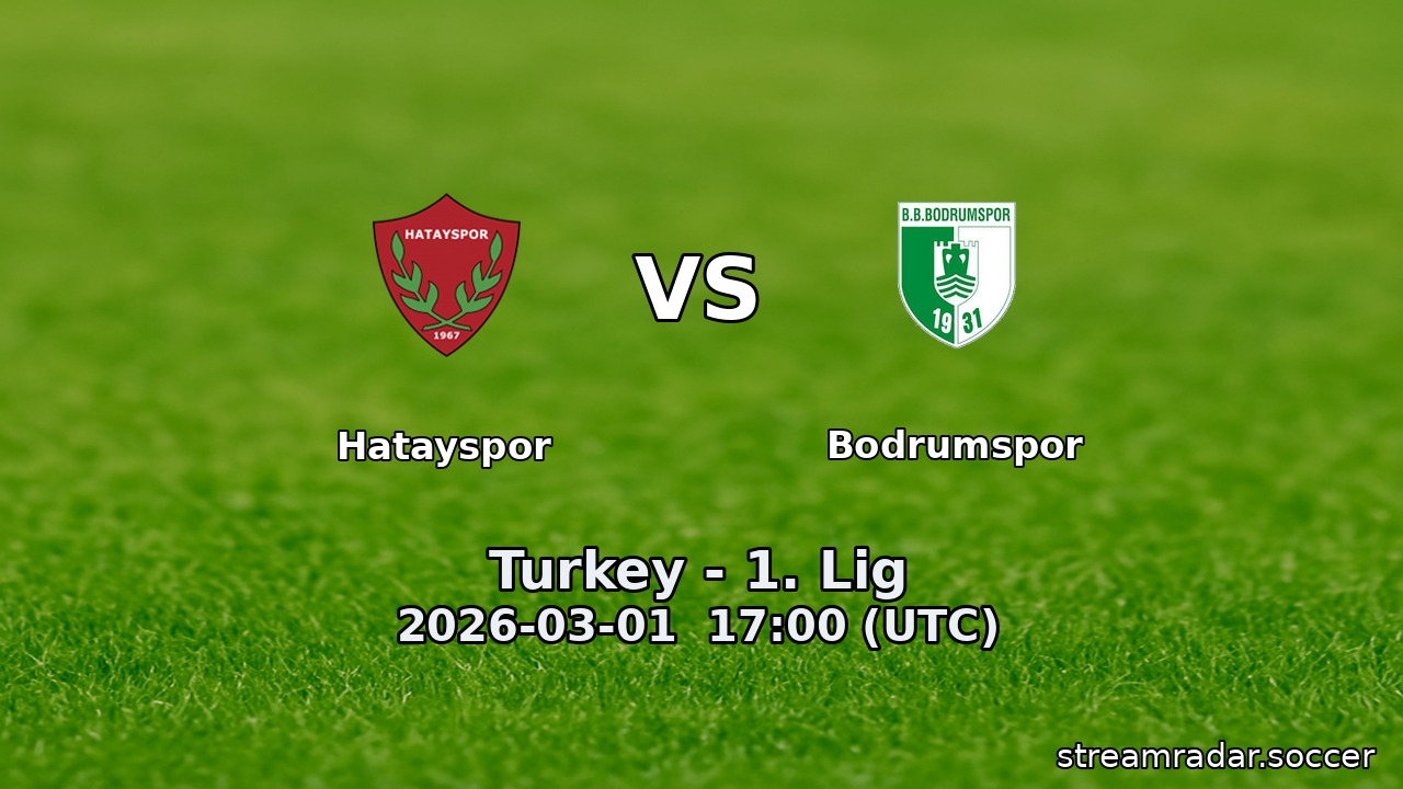 Hatayspor vs Bodrumspor