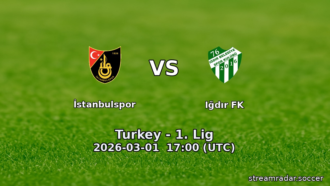 İstanbulspor vs Iğdır FK