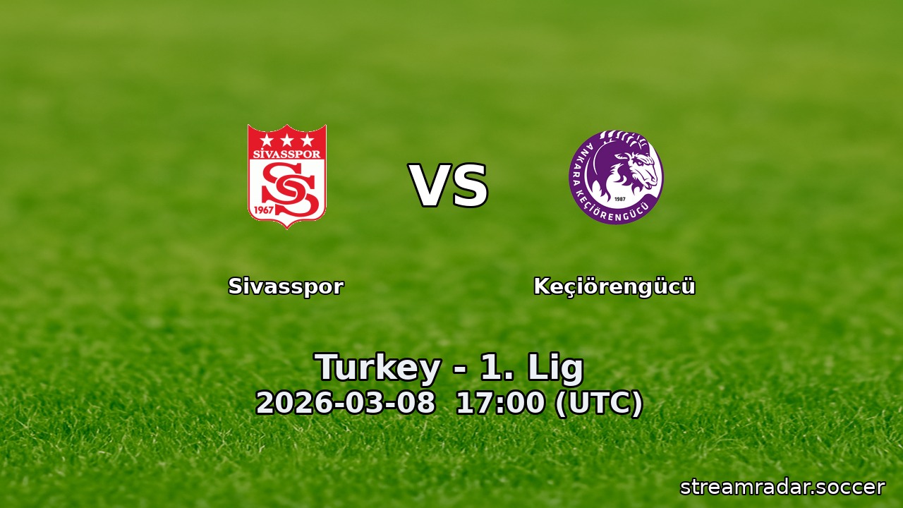Sivasspor vs Keçiörengücü