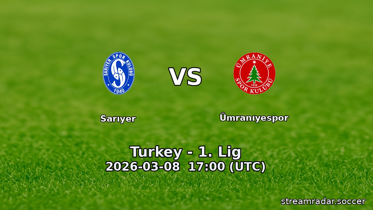 Sarıyer vs Ümranıyespor