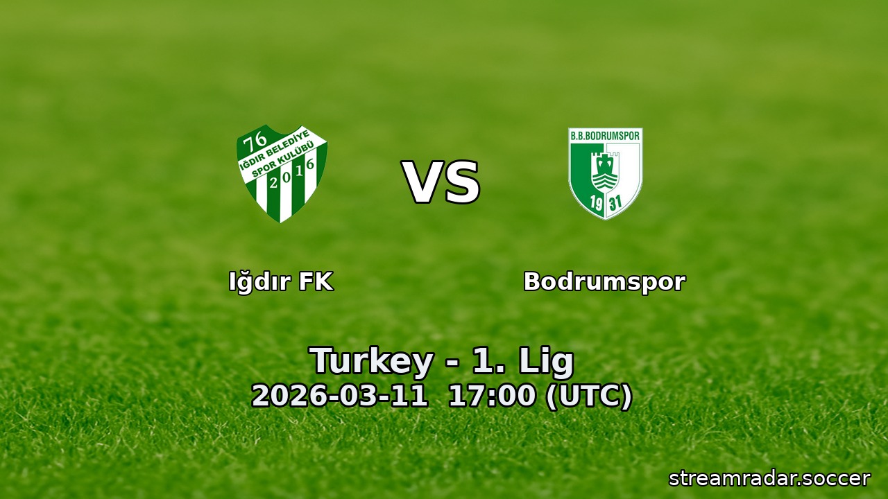 Iğdır FK vs Bodrumspor
