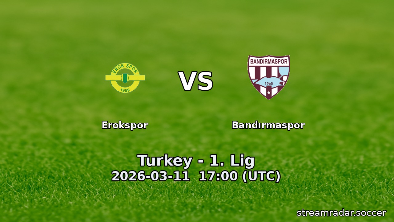 Erokspor vs Bandırmaspor