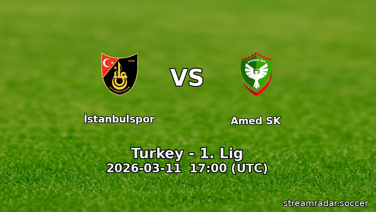 İstanbulspor vs Amed SK