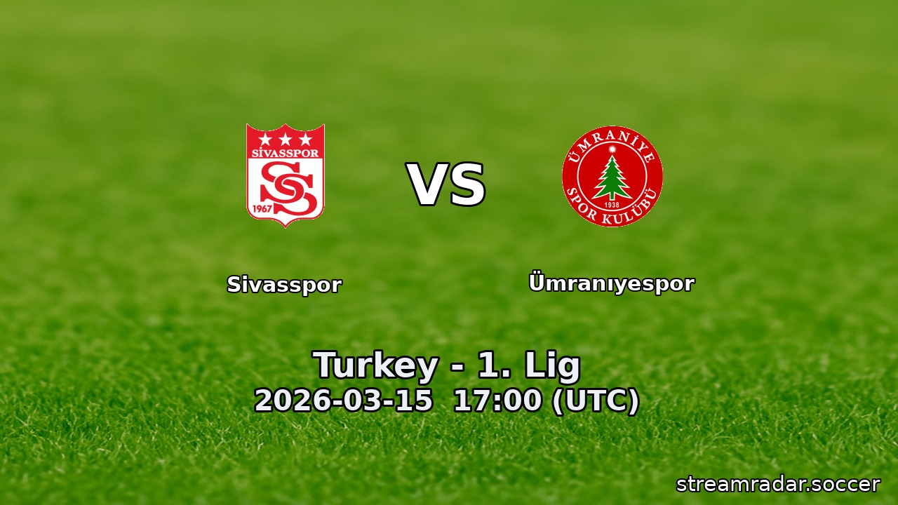 Sivasspor vs Ümranıyespor