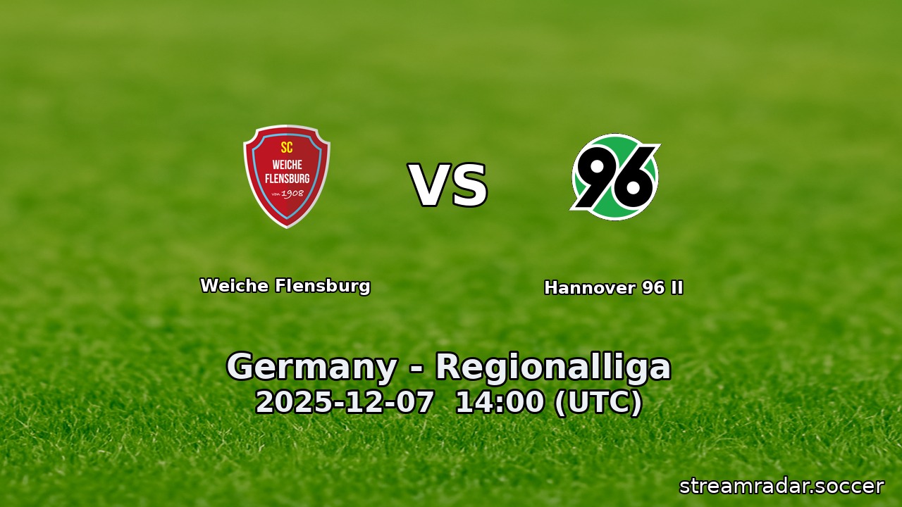 Weiche Flensburg vs Hannover 96 II