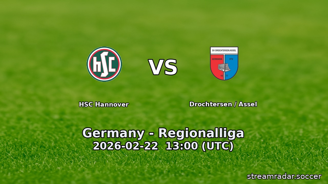 HSC Hannover vs Drochtersen / Assel