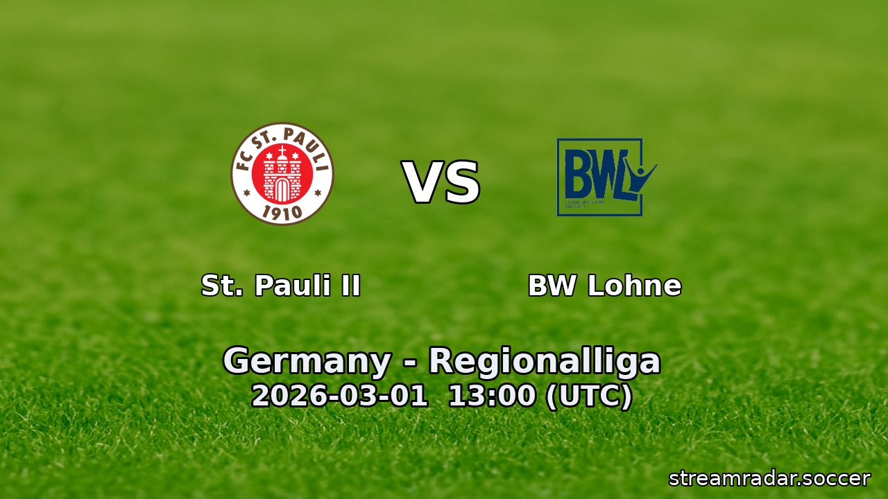 St. Pauli II vs BW Lohne