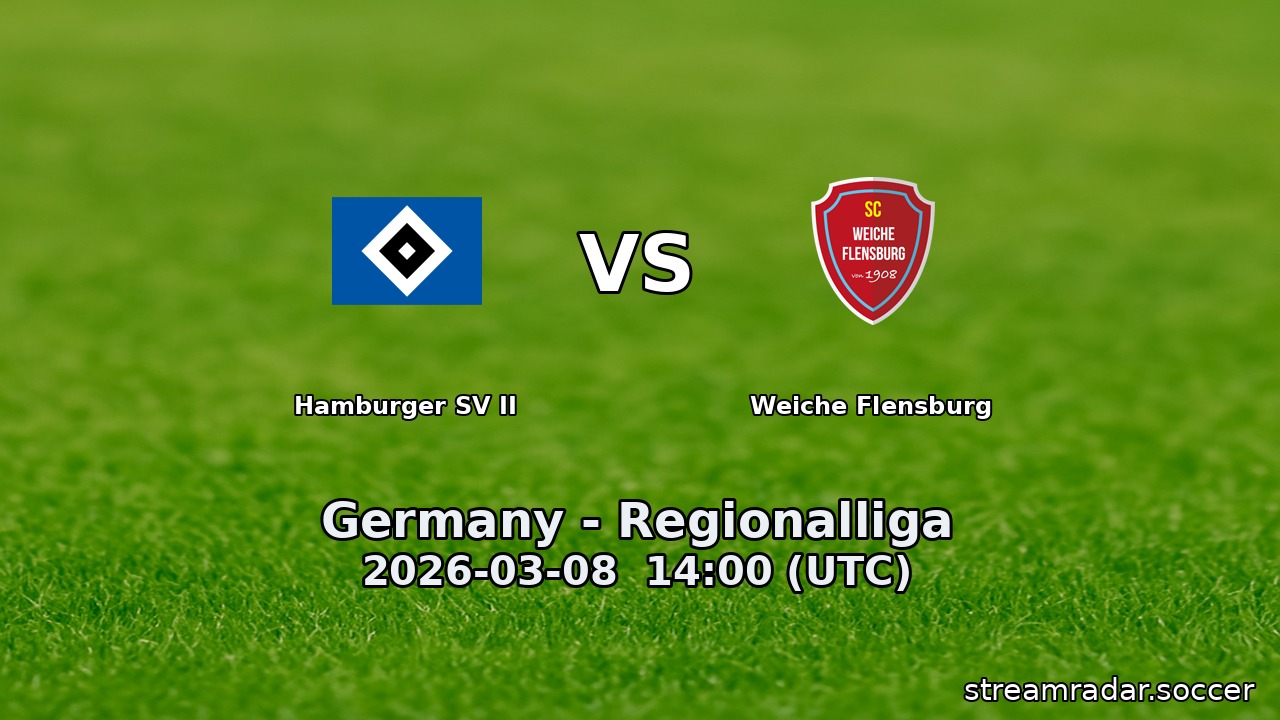 Hamburger SV II vs Weiche Flensburg