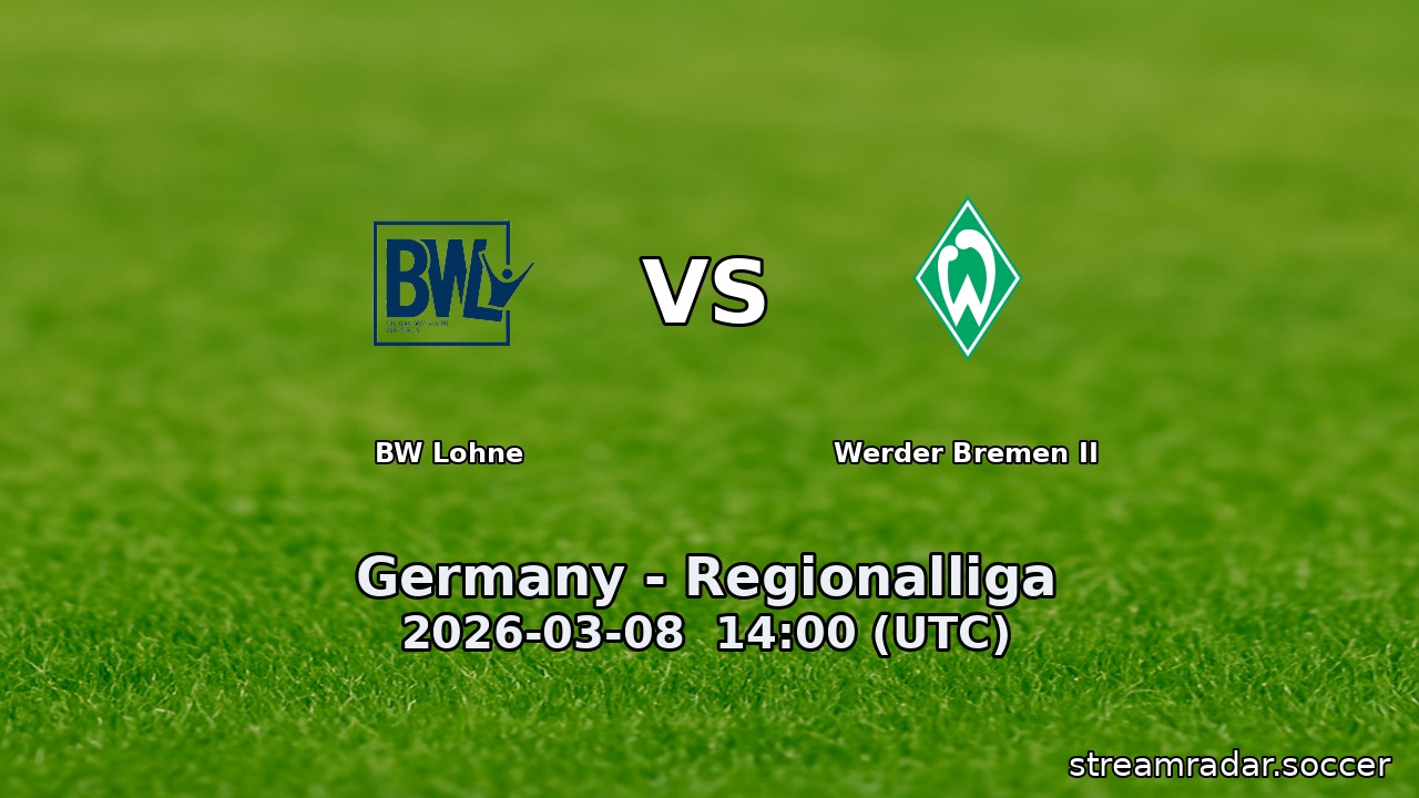 BW Lohne vs Werder Bremen II