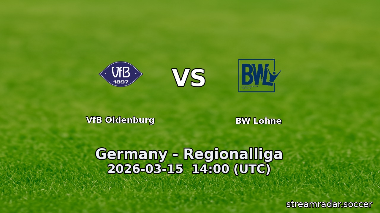 VfB Oldenburg vs BW Lohne