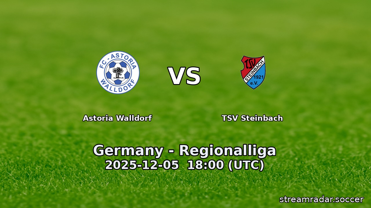 Astoria Walldorf vs TSV Steinbach