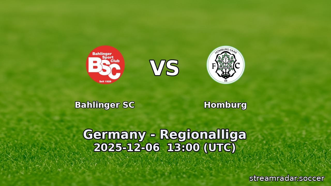 Bahlinger SC vs Homburg