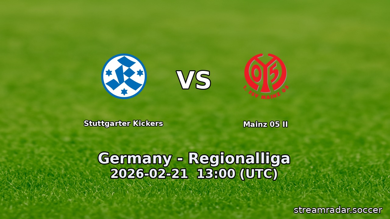 Stuttgarter Kickers vs Mainz 05 II
