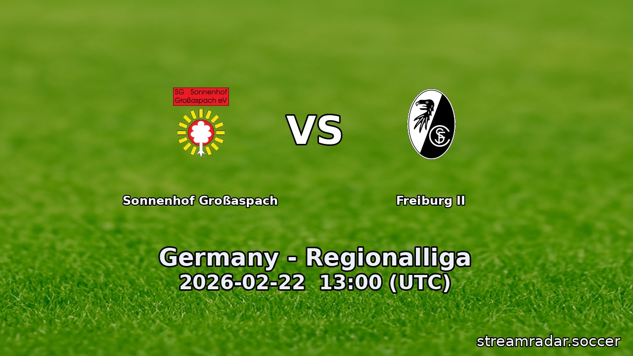 Sonnenhof Großaspach vs Freiburg II