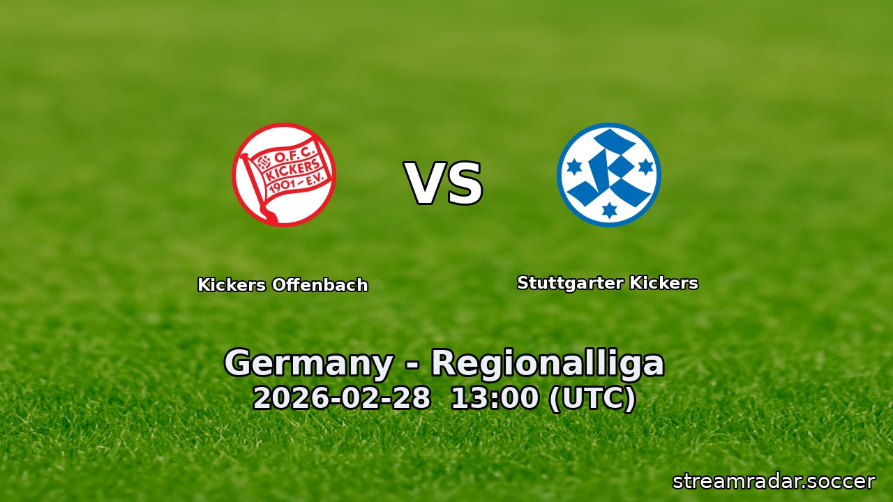 Kickers Offenbach vs Stuttgarter Kickers
