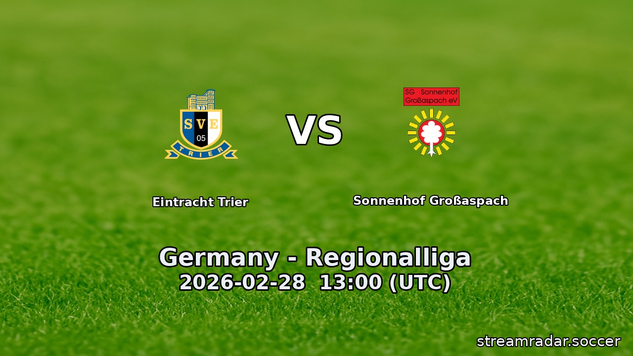 Eintracht Trier vs Sonnenhof Großaspach