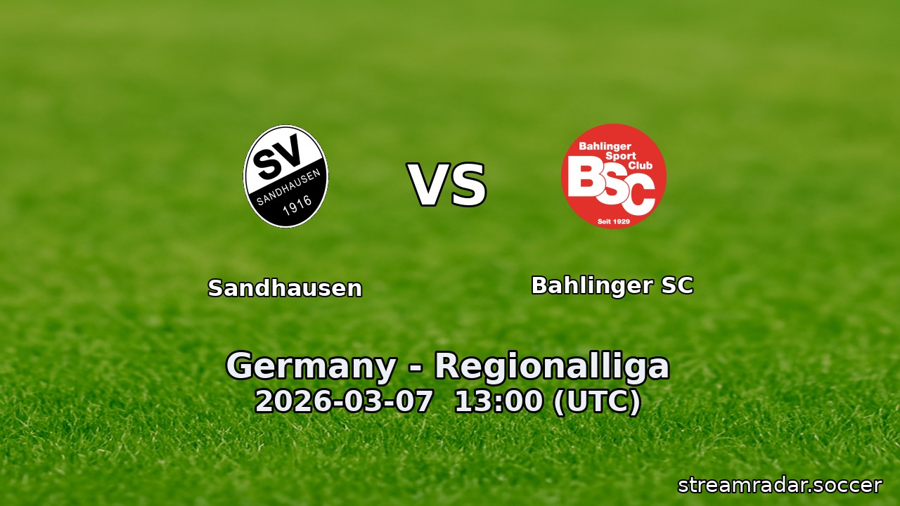 Sandhausen vs Bahlinger SC