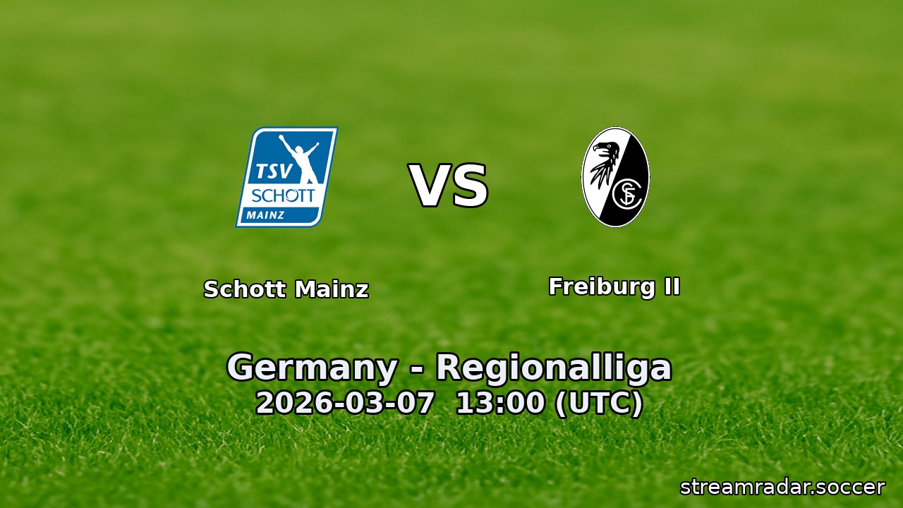 Schott Mainz vs Freiburg II