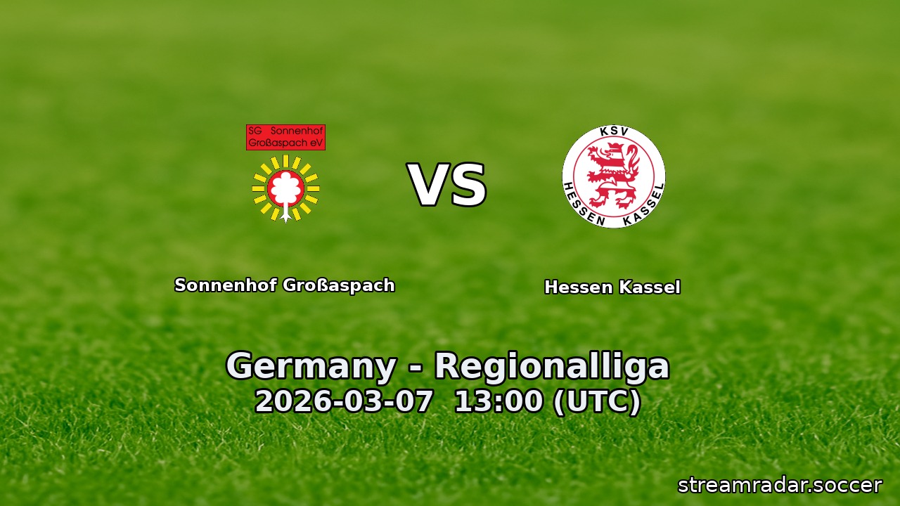 Sonnenhof Großaspach vs Hessen Kassel