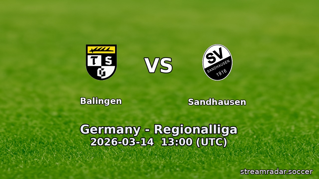 Balingen vs Sandhausen